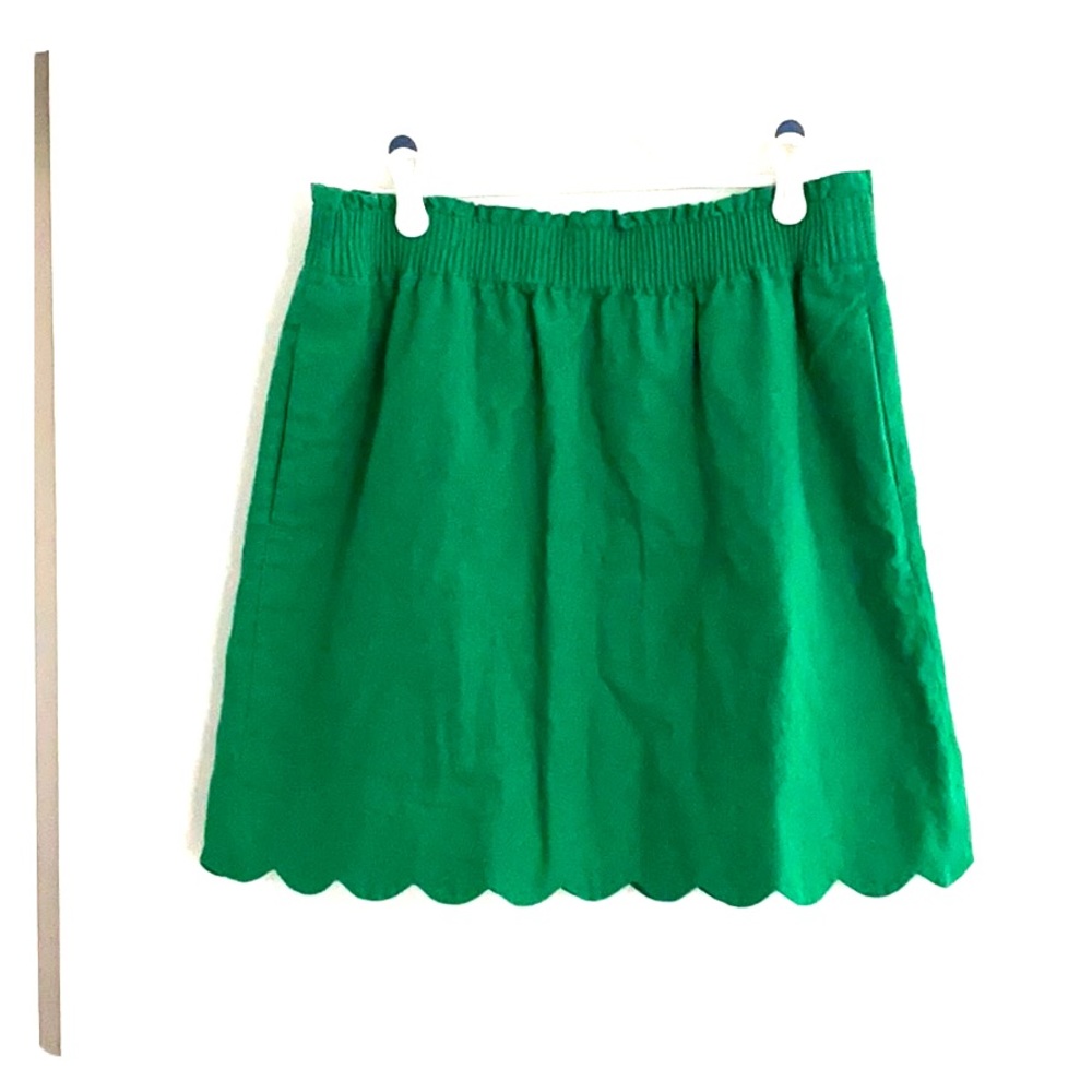 J. Crew Scalloped Hem Skirt